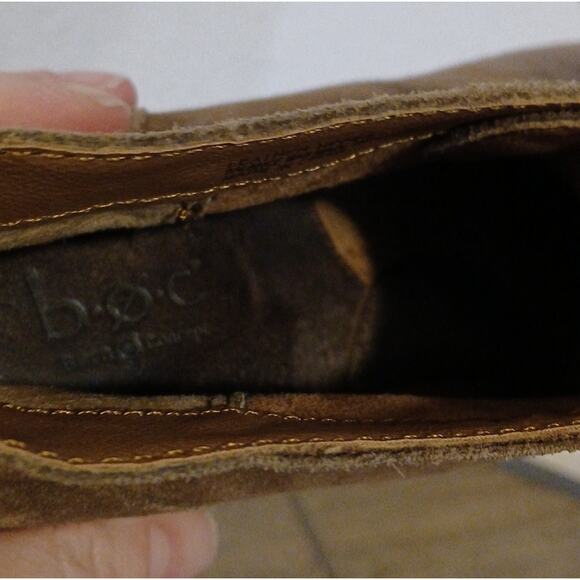 BOC Naydeen suede shooties brown booties wedge heel Size 9 - Picture 6 of 6